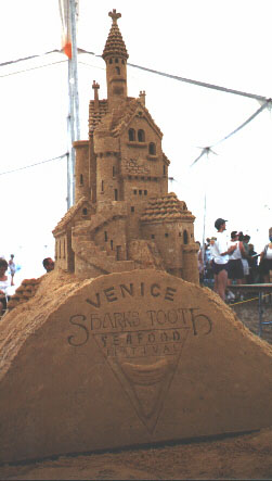 Shark's Tooth Festival display